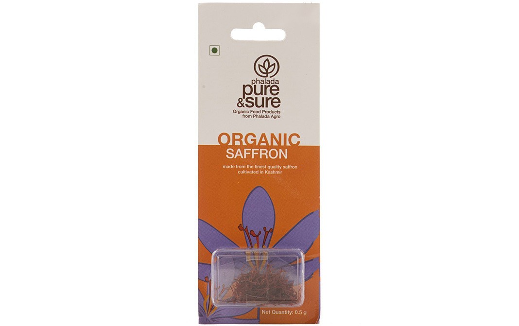 Pure & Sure Organic Saffron    Pack  0.5 grams